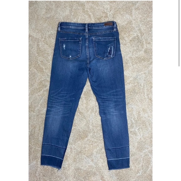 Blank NYC distressed mid rise cropped skinny jeans 29 - Picture 3 of 4